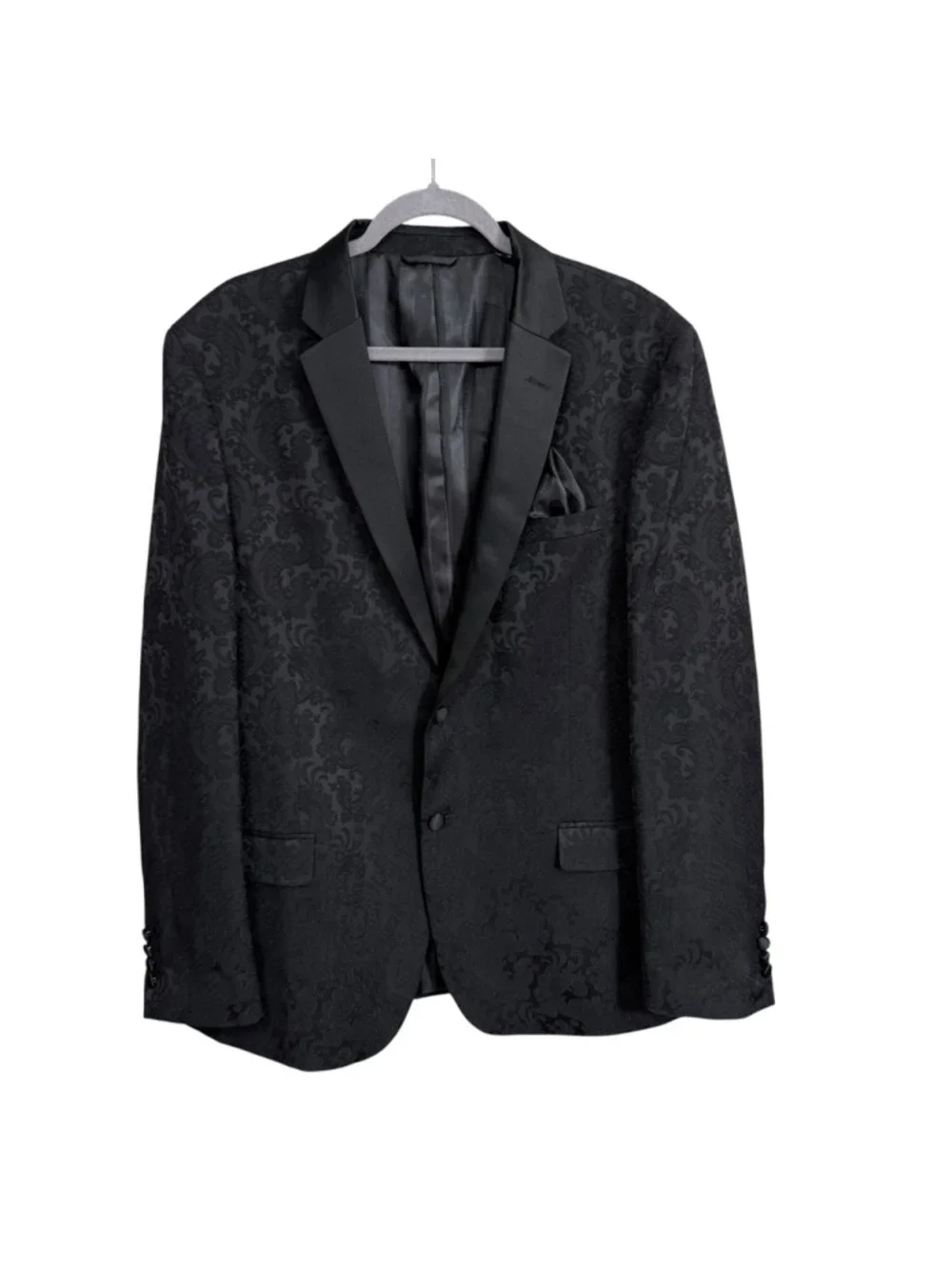 Ben Sherman 46R Black Paisley Tuxedo Jacket Formal‎ Blazer